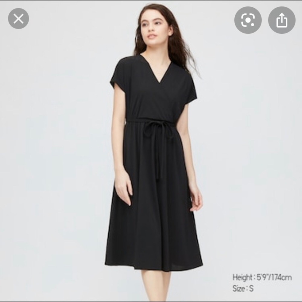 Uniqlo - crepe jersey wrap dress